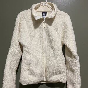 Women's Cream Sherpa Jacket